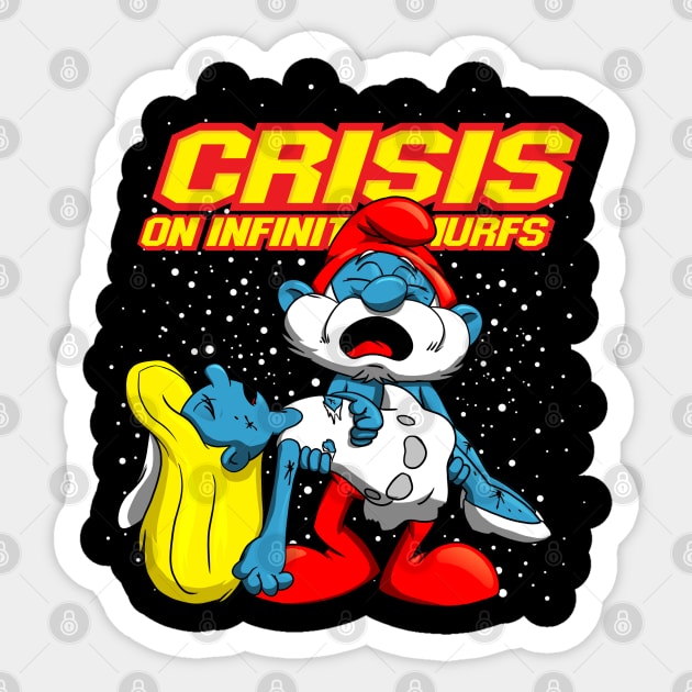 A Little Blue Crisis Sticker by Ihlecreations